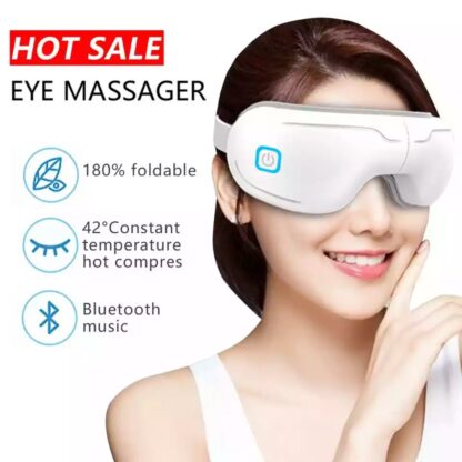 Купить 4D Eye Massager Smart Airbag Vibration Eye Care Instrument Eye Massager Fatigue Relief Hot Compress Massager & Improve Sleep