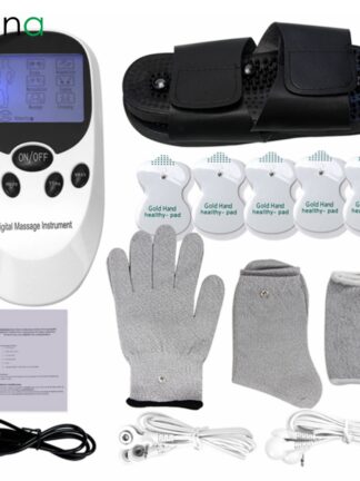 Купить Digital Electric Tens Acupuncture Muscle Stimulator Therapy Tens Back Neck Massager Full Body EMS 8 Models Health Care Machine