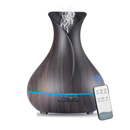 Купить 500ML Ultrasonic Remote Control Air Humidifier Aroma Diffuser 7 Color Changing LED Light Smart Electric Essential Oil Diffuser