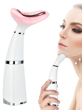 Купить 3 Modes LED Photon Therapy Neck Face Lifting Massager Ultrasonic Vibration Face Slim Reduce Double Chin Anti-Wrinkle Remove Tool