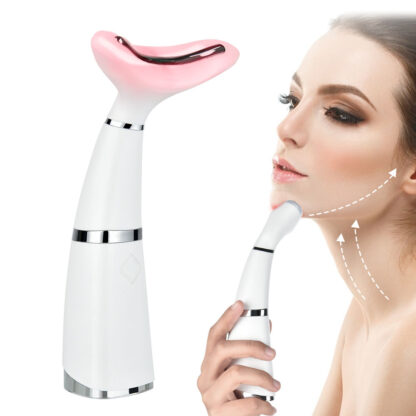 Купить 3 Modes LED Photon Therapy Neck Face Lifting Massager Ultrasonic Vibration Face Slim Reduce Double Chin Anti-Wrinkle Remove Tool