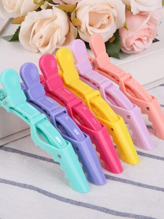 Купить Accessories 6Pcs Large Alligator Hair Clips Hairdresser Hair Clips For Styling Sectioning Plastic Hair Clip Hairdressing Clips For