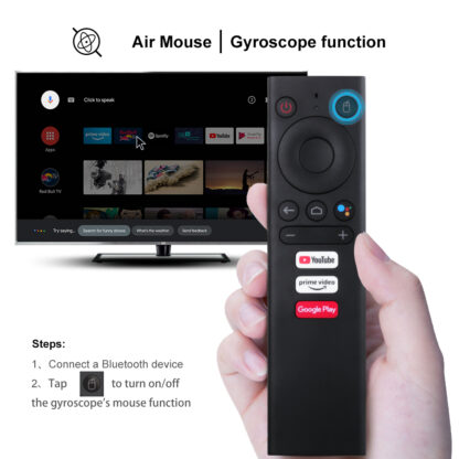 Купить Mecool V01 Remote Control BT Voice Control For Android10.0 TV Box Mecool KM9 pro KM3 KM1KM6 Gyroscope Sense Remote Control