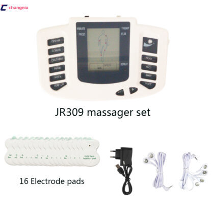 Купить Electrical Muscle Stimulator Russian/English Button Therapy Massager Pulse Tens Acupuncture Full Body Massage Relax Care 16Pads