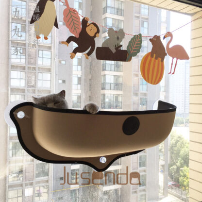 Купить Hot Sae Cat Hammock Bed Mount Window Pod ounger Suction Cups Warm Bed For Pet Cat Rest House Soft And Comfortabe Ferret Cage