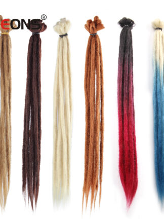 Купить Accessories 20inch Handmade Dreadlocks Crochet Hair Dreadlock Hair Extension Ombre Braiding Hair Synthetic Dreads Loc Hairpiece Costume