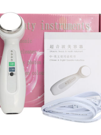 Купить 1Mhz Ultrasonic Facial Body Cleaner Massager Machine Face Lift Skin Tightening Deep Cleansing Wrinkle Removal Beauty Care Device