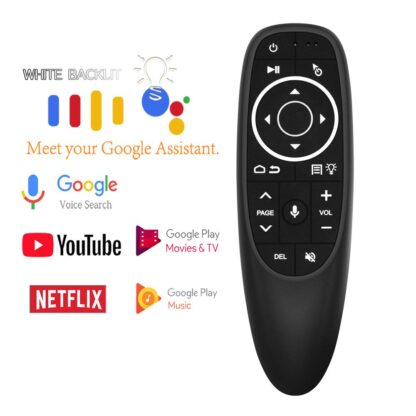 Купить G10S Pro Backlit Air Mouse Voice Control with Backlight Mini Wireless Smart Remote Control Gyro Sensing For Android tv box PC