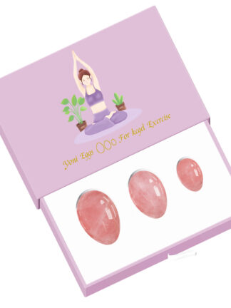 Купить Undrilled Yoni Egg Rose Quartz Kegel Jade Eggs Tightening Vagina Women Pelvic Muscle Exercise Tool Crystal Yoni Massage Ball