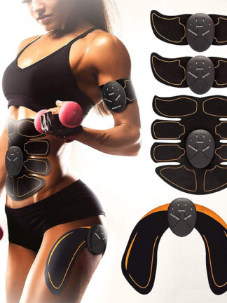 Купить Dropshipping EMS Wireless Muscle Stimulator Muscle Toner Body Muscle Fitness Trainer Abdominal Hip Arm Belt Toning Trainer