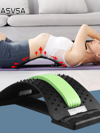 Купить KLASVSA Back Stretcher Massager Neck Waist Pain Relief Magic port Massage Home Muscle Stimulator Relaxation Fitness Equipment