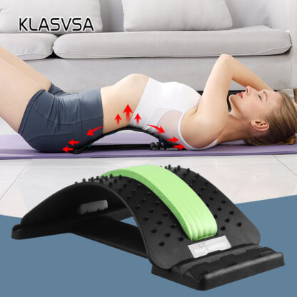 Купить KLASVSA Back Stretcher Massager Neck Waist Pain Relief Magic port Massage Home Muscle Stimulator Relaxation Fitness Equipment