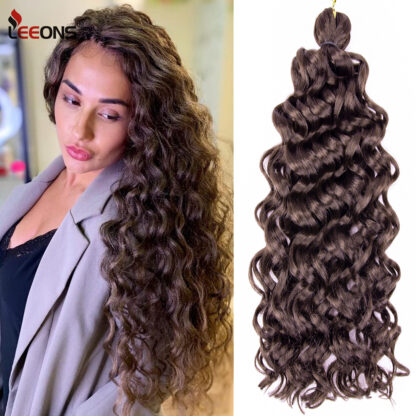 Купить Accessories 18 Inch Hawaii Curl Crochet Hair Ocean Wave Crochet Twist Afro Kinky Curly Braids Hair Extension For Women African Crochet Hair