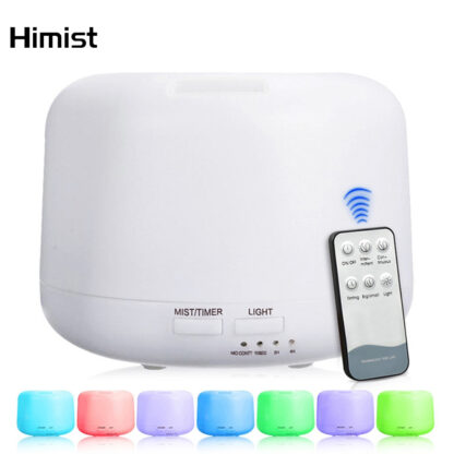 Купить 300ml Aromatherapy Oil Diffuser Air Humidifier with 7 Color Changing LED Lights for Home Ultrasonic Mist Maker Difusor De Aroma