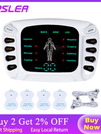 Купить Tens Acupuncture Electronic Pulse Massager EMS Muscle Stimulator Meridian Physiotherapy Apparatus Massager Full Body Relax