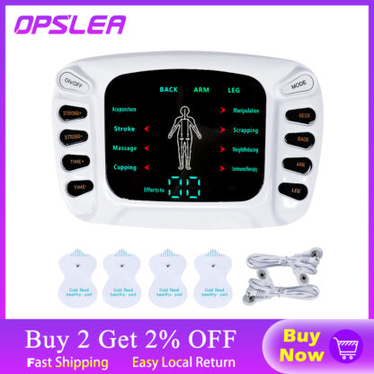 Купить Tens Acupuncture Electronic Pulse Massager EMS Muscle Stimulator Meridian Physiotherapy Apparatus Massager Full Body Relax