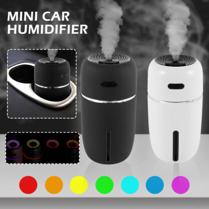 Купить Car Air Humidifier Portable LED Car Air Humidifier Essential Oil Diffuser Mini Car Air Humidifier Home Office Accessories