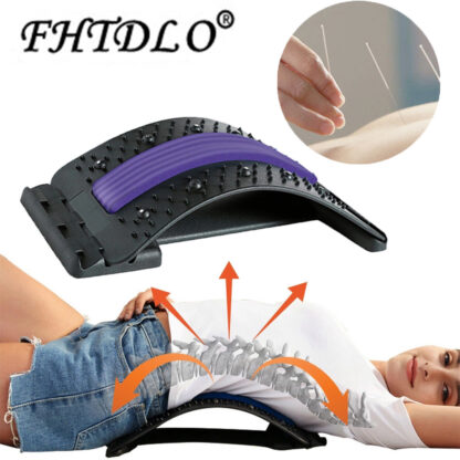 Купить Magnetic Back Massage Muscle Relax Stretcher Posture Therapy Corrector Back Stretch Spine Stretcher Lumbar port Pain Relief