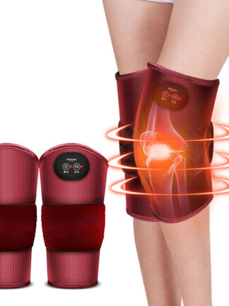 Купить MZ Electric Heating Knee Pads Pain Massager Vibrator Infrared Physiotherapy Relief Bone Care Protector Massage port