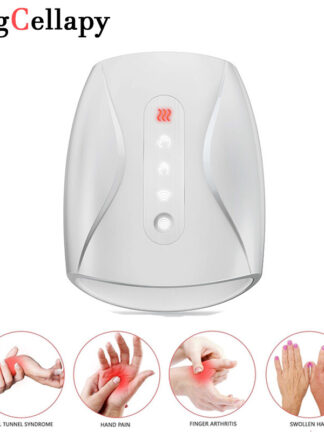 Купить Electric Hand Massager Device Palm Finger Acupoint Wireless Massage with Air Pressure and Heat Compression For Women Beauty