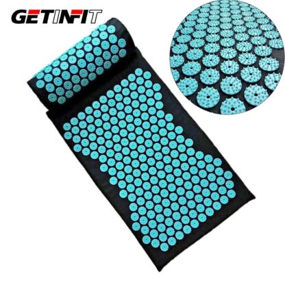 Купить Getinfit Massage Mat Acupuncture Pillow Set Yoga Mat Acupressure Relieve Stress Back Neck Body Pain Acupuncture Mat