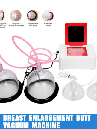 Купить Electric Breast Enlargement Butt Vacuum Machine Enhace Buttocks Lifter Massage Therapy Pump Cupping Machine Body Shaping