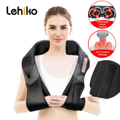 Купить Home Car Electrical Body Massager Relaxation Massage U Shape Neck Back Shoulder Shiatsu Infrared 6 keys 4D Kneading Massager