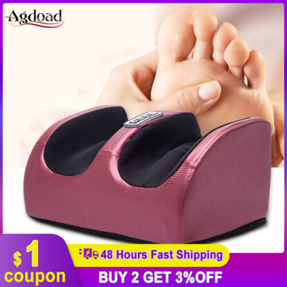 Купить Electric Foot Massager Hot Compression Shiatsu Kneading Legs Foot Massage Machine Foot Care Device Relief Sore Muscles Relaxer