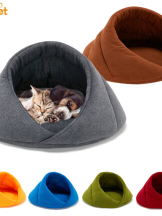 Купить Warm Dog Bed Pet Dog House Soft Suitabe Feece Cat Dog Bed House for Cushion Cat Seeping Bag Nest High Quaity 10c15