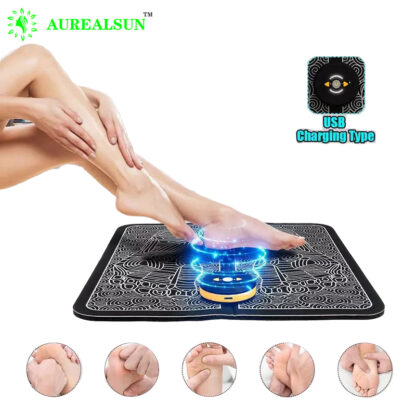 Купить Electric Foot massager mat massageador electroestimulador muscular Health Care relaxation terapia fisica saude massage EMS tens