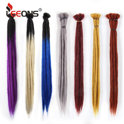 Купить Accessories Dreadlocks Hair Extension For Women And Men Handmade Dreads Ombre Braiding Hair Pieces 1 STRAND Synthetic Crochet Braids Costume