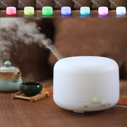 Купить 300ML Essential Oil Aroma Diffuser 2 Levels Adjustable Mist Maker Ultrasonic Air Humidifier with 7 Colors LED Night Light