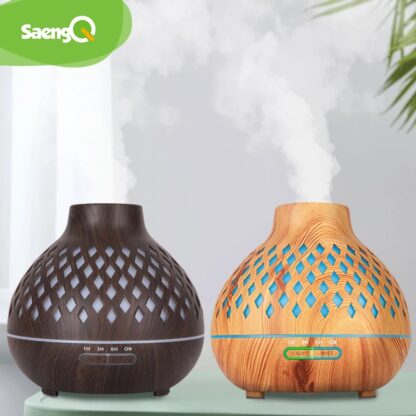 Купить saengQ Electric Aroma Diffuser Air Humidifier Essential oil diffuser Ultrasonic Remote Control Cool Mist Fogger LED Lamp