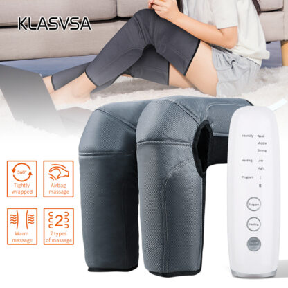 Купить Leg Air Compression Massager Heated for Thigh Knee and Calf Circulation 3 Intensities 2 Modes 2 Temperatures Massage Relaxation