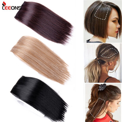 Купить Accessories Synthetic Hair Pieces Invisable 10-30Cm Hair Pads Clip In One Piece Natural Hair Extension Top Side Cover Hairpiece Costume