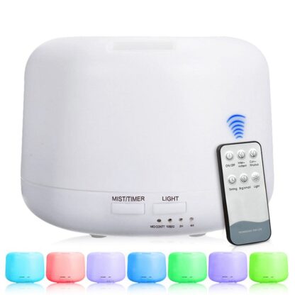 Купить High Quality 300Ml Ultrasonic Air Humidifier Aroma Essential Oil Diffuser Aromatherapy Essential with 7 Color LED Lights