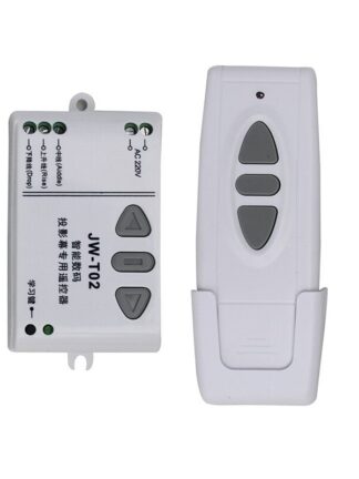 Купить JW-T02 AC 220V Motor Wireless Remote Control Switch UP Down Stop Tubular Motor Controller Motor Forward Reverse TX RX Latched