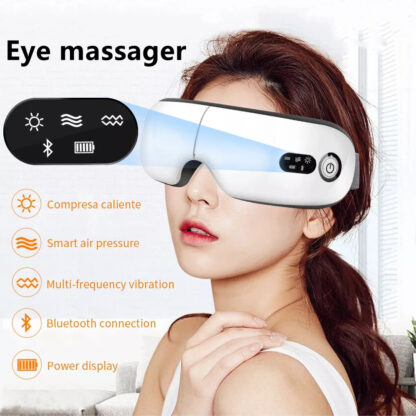 Купить Smart Airbag Vibration Eye Massager Eye Care Tool Heating Music Bluetooth Can Be Folded To Relieve Fatigue And Dark Circles