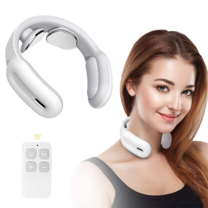 Купить Smart Electric Neck Massager Heating Pain Relief Far Infrared Health Care Relaxation Cervical Remote Control Vertebra Massger