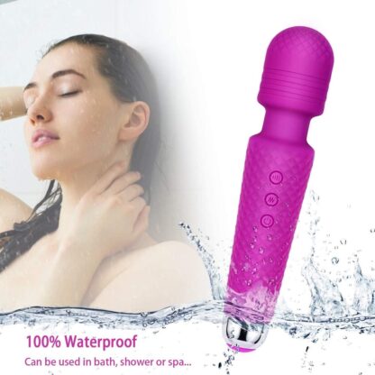 Купить New Grid style silicone Massager Cordless chargeable Electric Vibrating Women Magic Multi Speed Neck Full Body Personal Massage