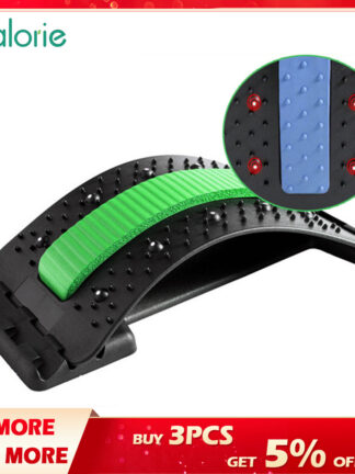 Купить Dropshipping 2021 New Lumbar Relief Back Stretcher Device Back Pain Relief Massager Stretcher port Equipment Adjustable