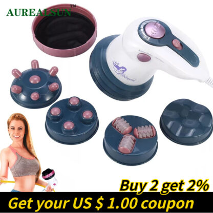 Купить Electric Body massager Slimming Massaje Anti-cellulite relax gua sha Massage saude massageador portatil health care celulitis