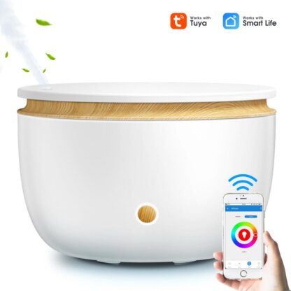 Купить GXDiffuser Smart Wifi Wireless Oil Diffuser Air Humidifier App Voice Control Aromatherapy Diffuser with Amazon Alexa Google Home