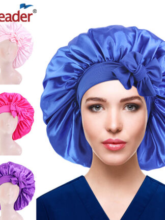Купить Accessories Large Satin Hair Cap For Sleeping Hat Night Sleep Cap For Woman Night Sleep Hair Cap Bonnet En Satin De Nuit Pour