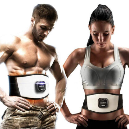 Купить EMS Abdominal Slimming Electronic ABS Muscle Stimulator Toning Waist Trainer Loss Weight Fat Body Massage Adjustable PU Belt