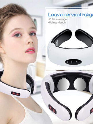 Купить 6 Modes Smart Electric Neck and Shoulder Massager Pain Relief Tool Health Care Relaxation Cervical Vertebra Physiotherapy