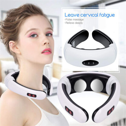 Купить 6 Modes Smart Electric Neck and Shoulder Massager Pain Relief Tool Health Care Relaxation Cervical Vertebra Physiotherapy