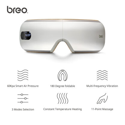 Купить Breo isee 4 Smart Airbag Vibration Eye Massager Eye care instrument Heating Relieves Fatigue And Dark Circles