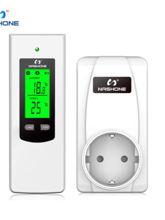 Купить Nashone Temperature Controller Thermostat for Floor Tan Room Heating Thermostat 220V Socket EU Wireless Thermostat Gas Boiler