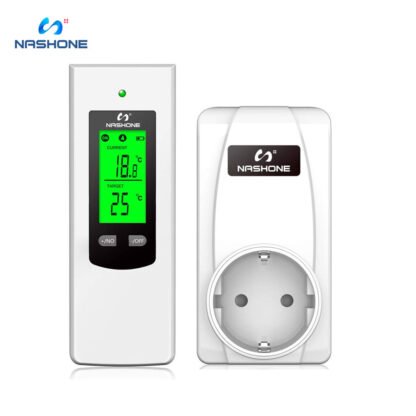 Купить Nashone Temperature Controller Thermostat for Floor Tan Room Heating Thermostat 220V Socket EU Wireless Thermostat Gas Boiler